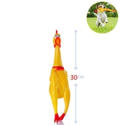 Brinquedo em formato de frango de borracha para pets Vasilissa Store